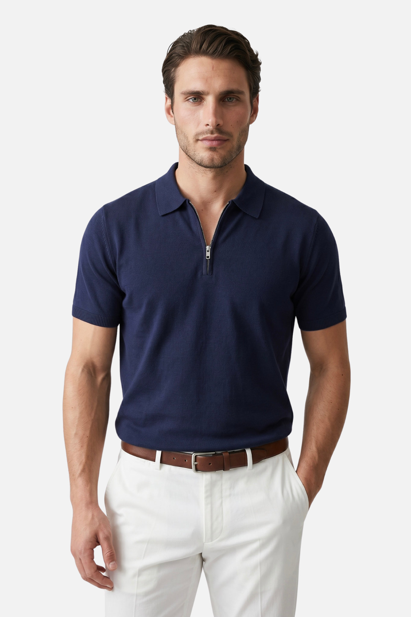 Monaco Zip Polo