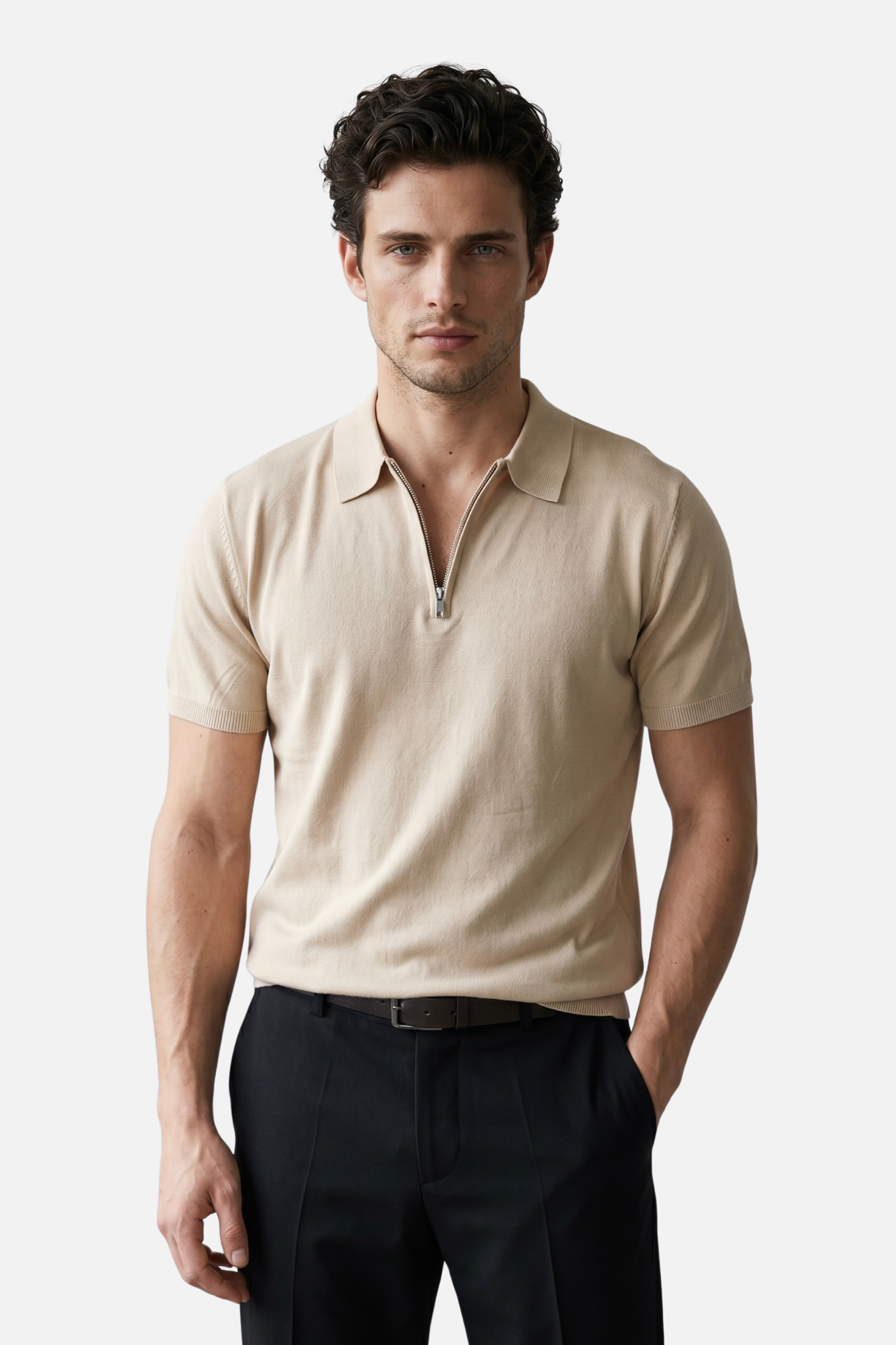 Monaco Zip Polo