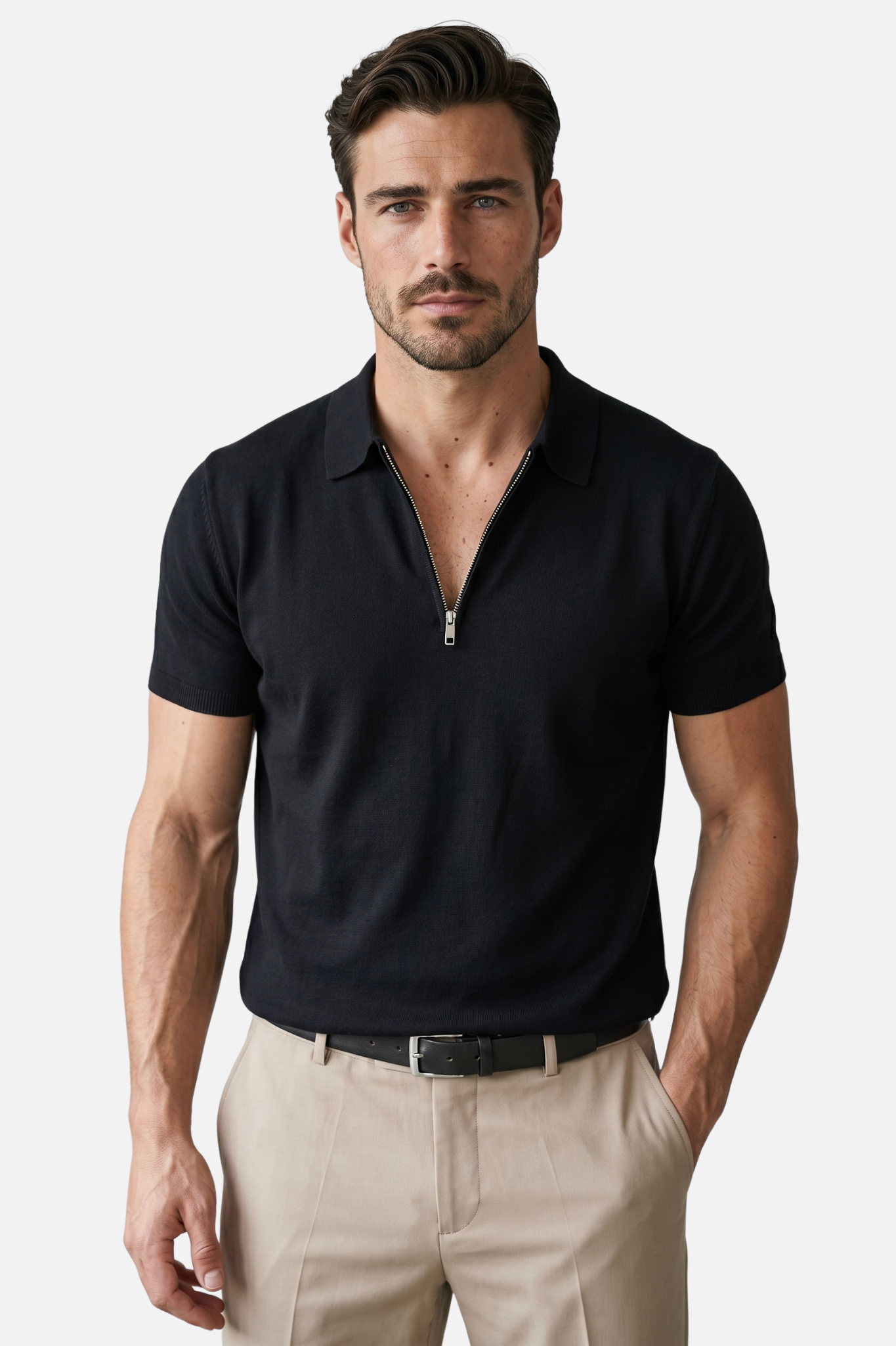 Monaco Zip Polo
