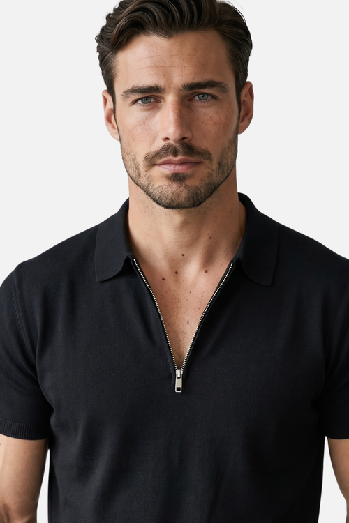 Monaco Zip Polo