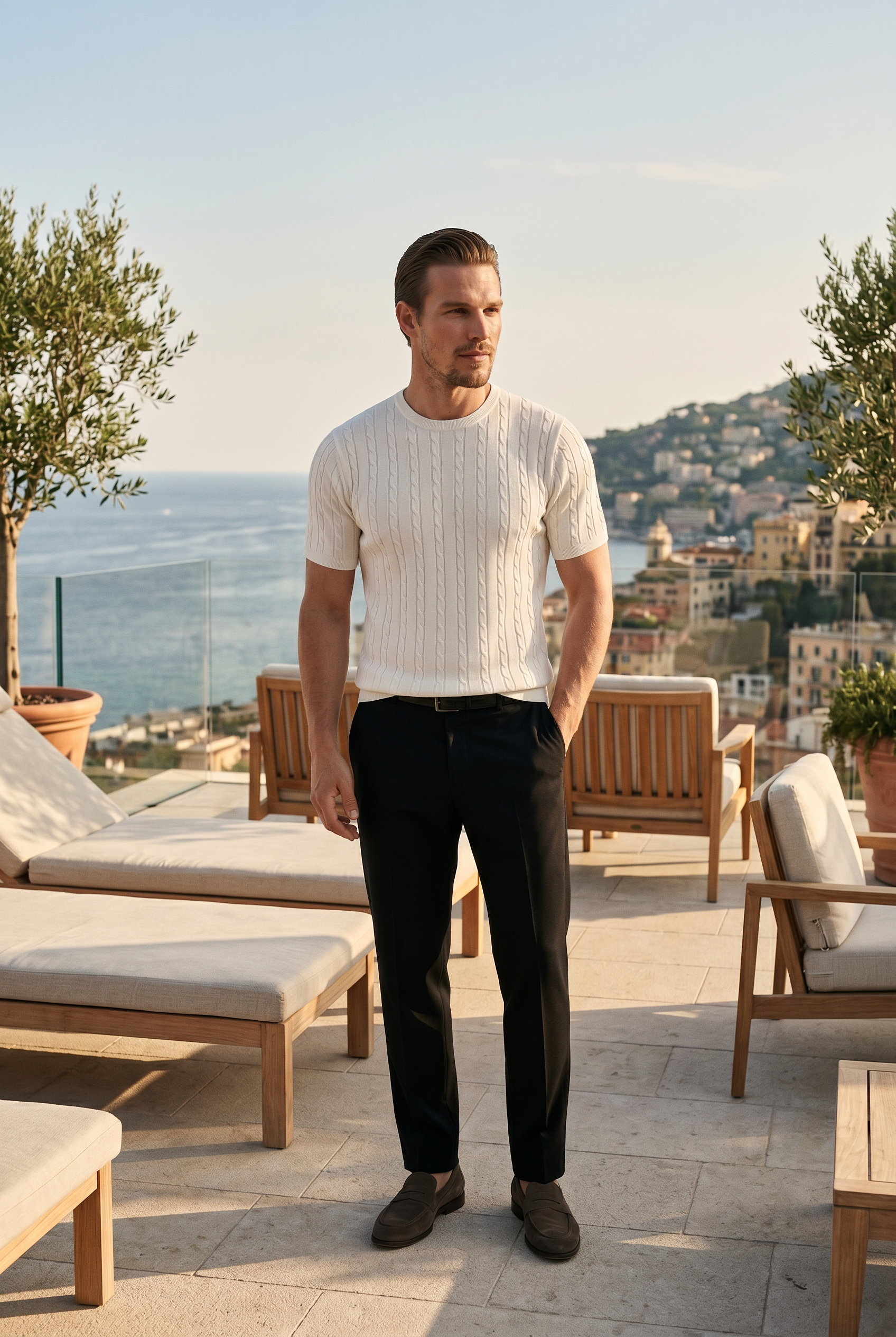 Capri Strick T-Shirt